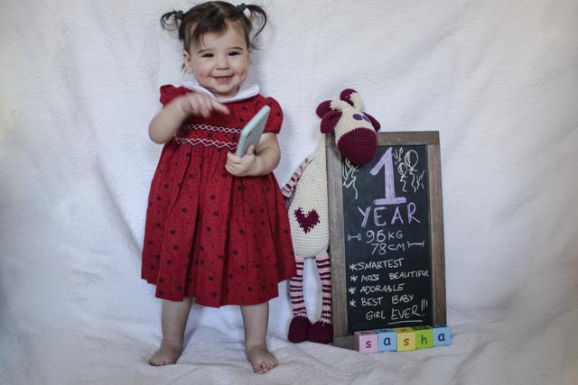 creative way to document baby's first year