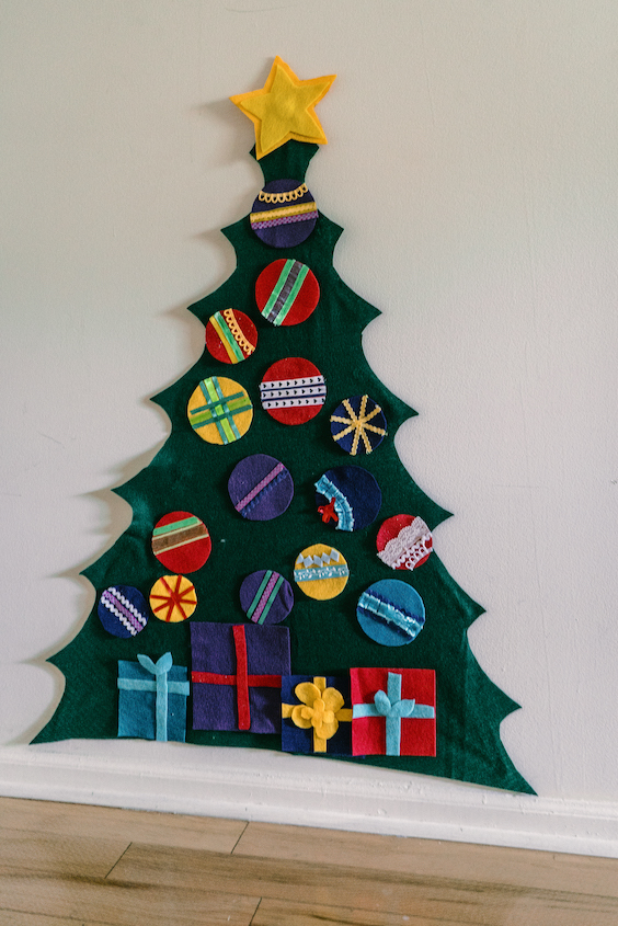 DIY FELT CHRISTMAS TREE FOR TODDLERS - If Only April