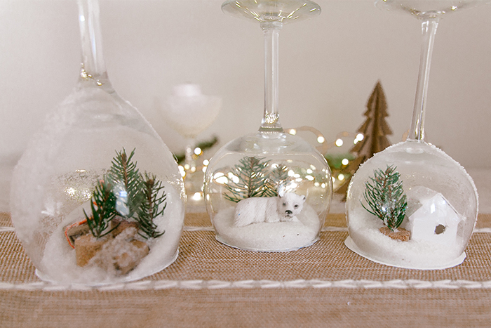 WINE GLASS CHRISTMAS CANDLE HOLDERS - If Only April