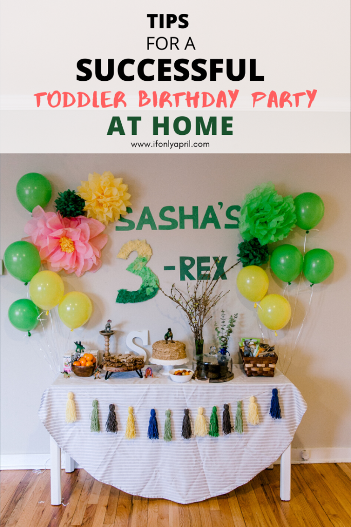 SUCCESSFUL BIRTHDAY PARTY FOR A 2 YEAR OLD AT HOME