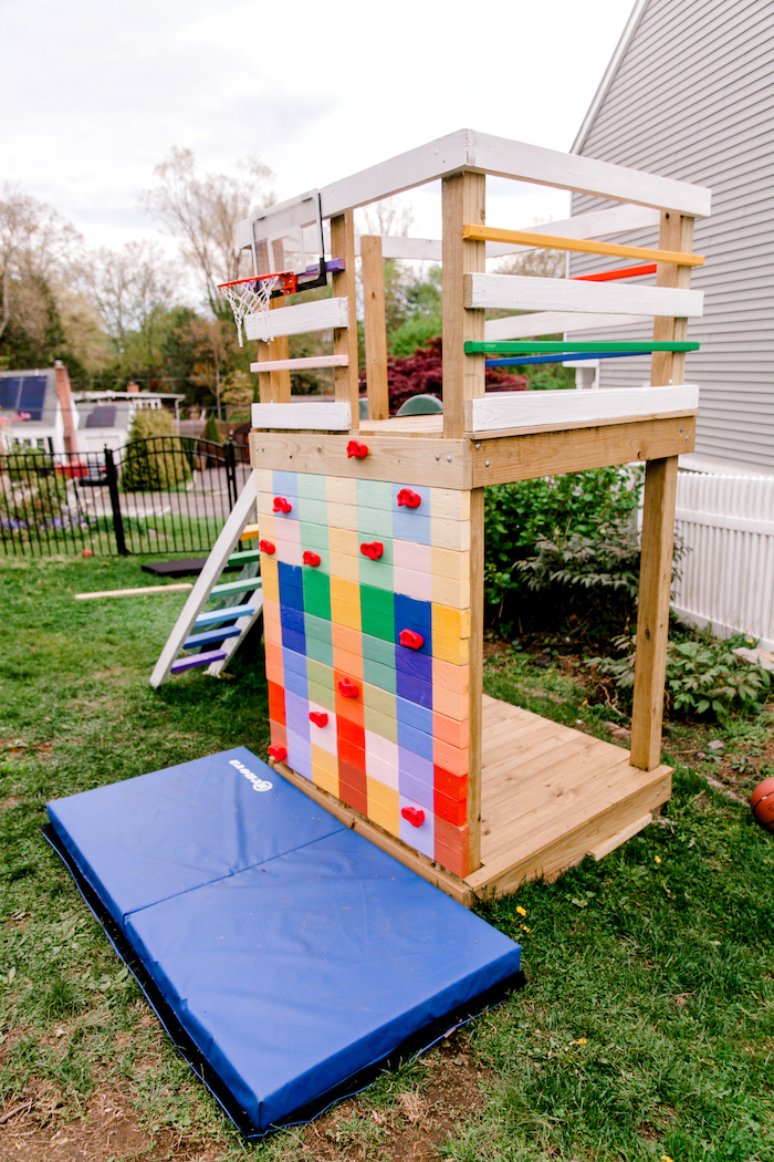 wooden playground diy