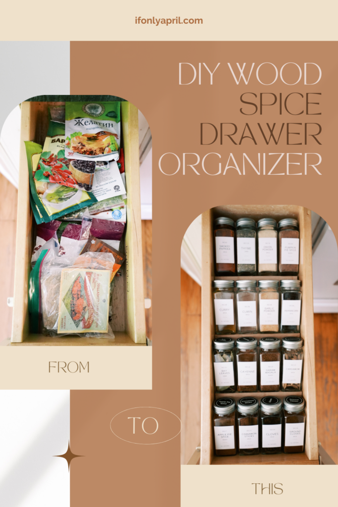 diy spices organizer